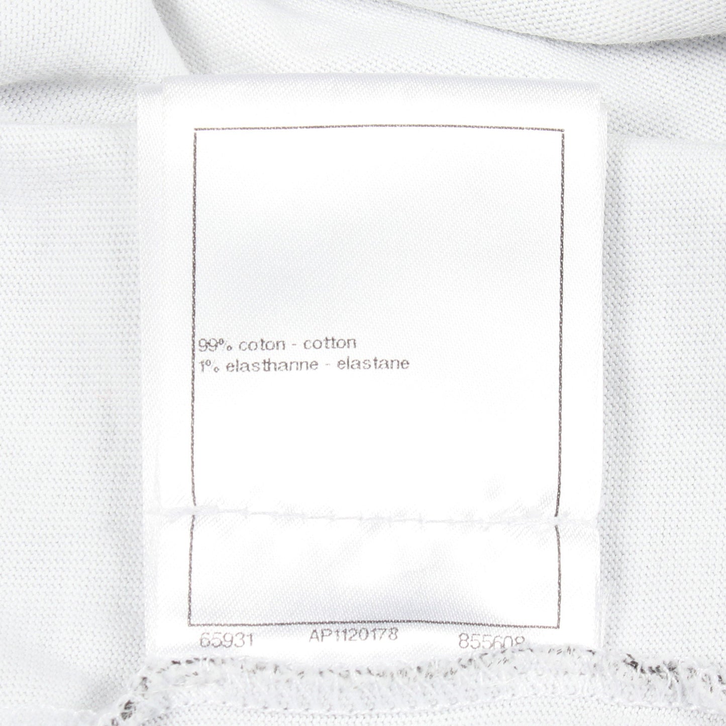 ココマーク 総柄 クルーネック 長袖Tシャツ コットン ホワイト ブラック シャネル トップス CHANEL
