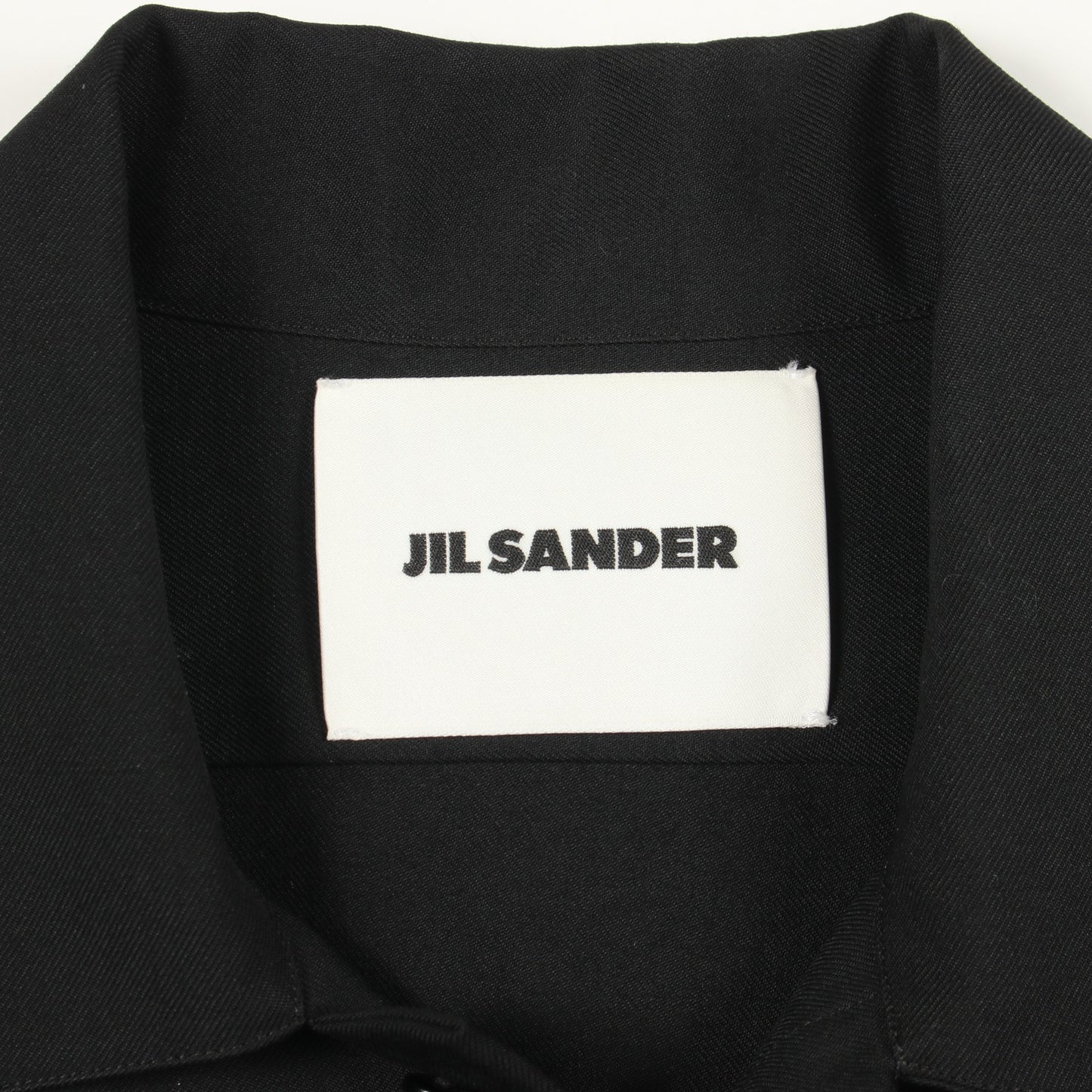 長袖 シャツ ウール ブラック ジルサンダー トップス JIL SANDER