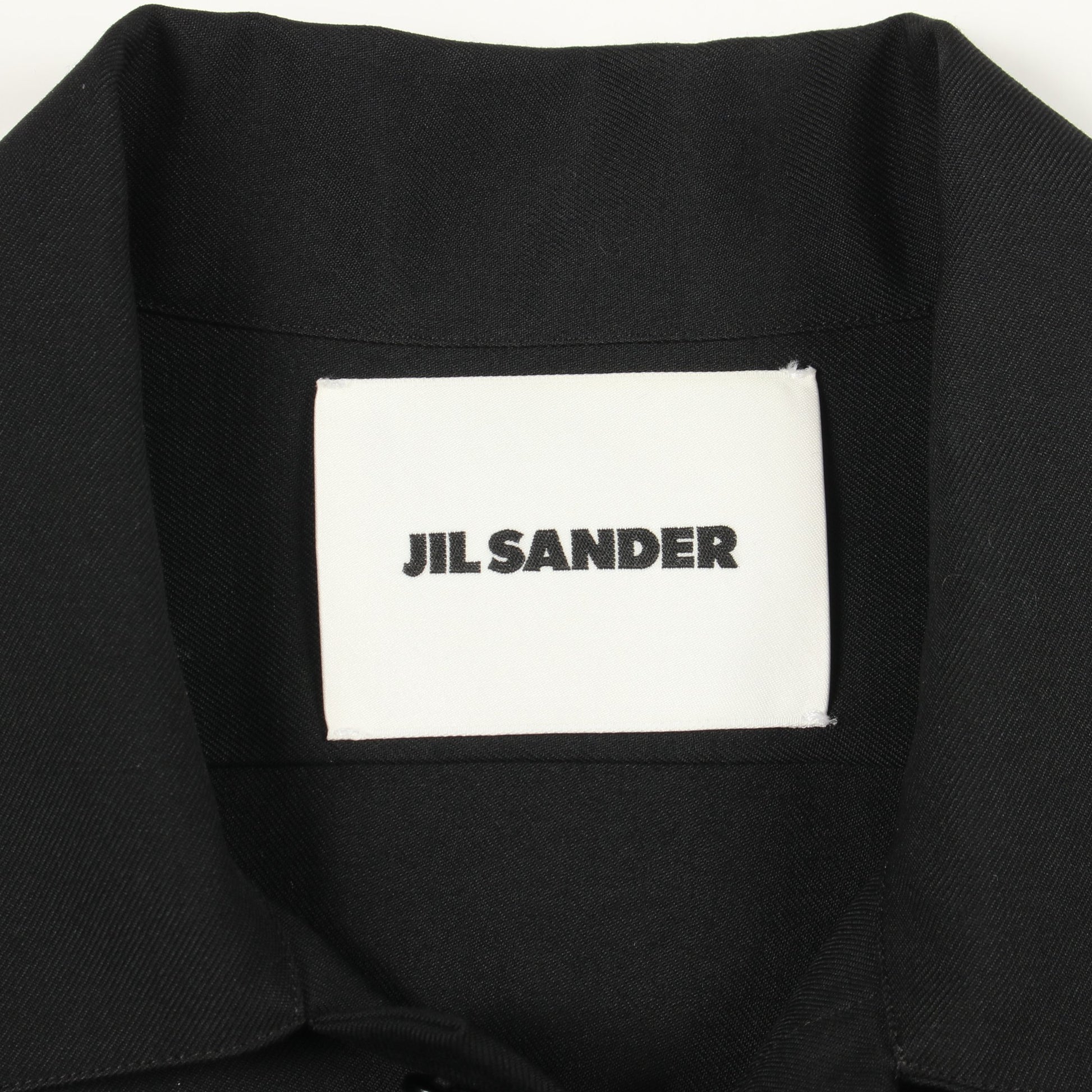 長袖 シャツ ウール ブラック ジルサンダー トップス JIL SANDER