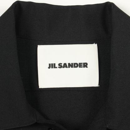 長袖 シャツ ウール ブラック ジルサンダー トップス JIL SANDER