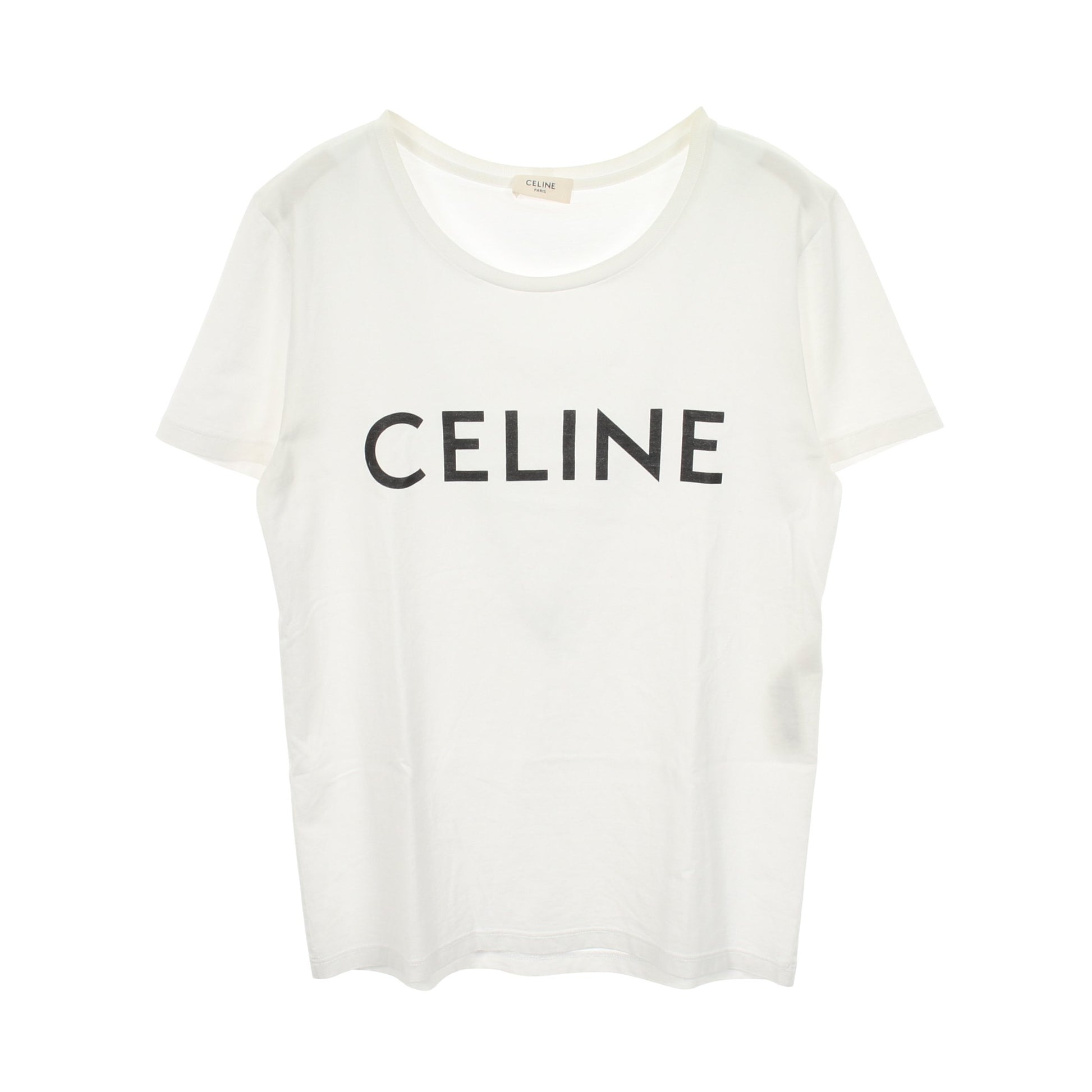 ロゴプリント 半袖Tシャツ コットン ホワイト セリーヌ トップス CELINE