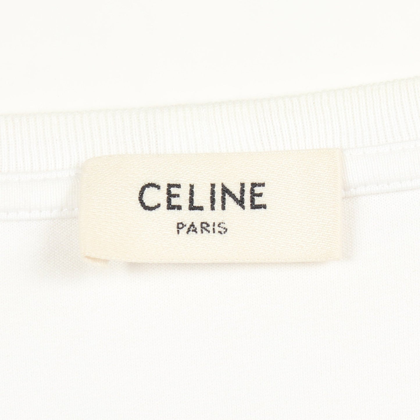 ロゴプリント 半袖Tシャツ コットン ホワイト セリーヌ トップス CELINE