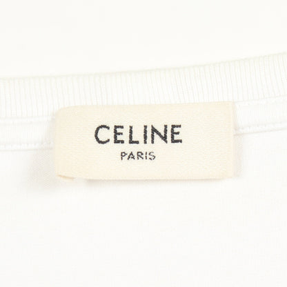 ロゴプリント 半袖Tシャツ コットン ホワイト セリーヌ トップス CELINE