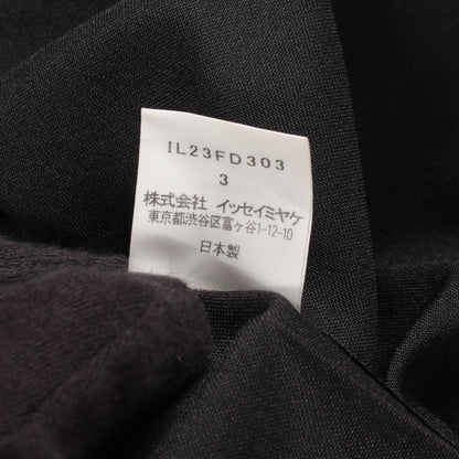 変形 ジップ ジャケット ブルゾン ブラック イッセイミヤケ アウター ISSEY MIYAKE