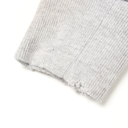 Be Kind Tee ロゴ刺繍 ヴィンテージ加工 ユーズド加工 長袖Tシャツ コットン グレー バレンシアガ トップス BALENCIAGA