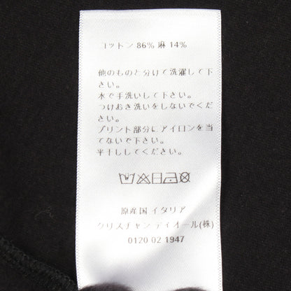 J'ADIOR 8 ロゴ 半袖Tシャツ コットン ブラック クリスチャンディオール トップス Christian Dior