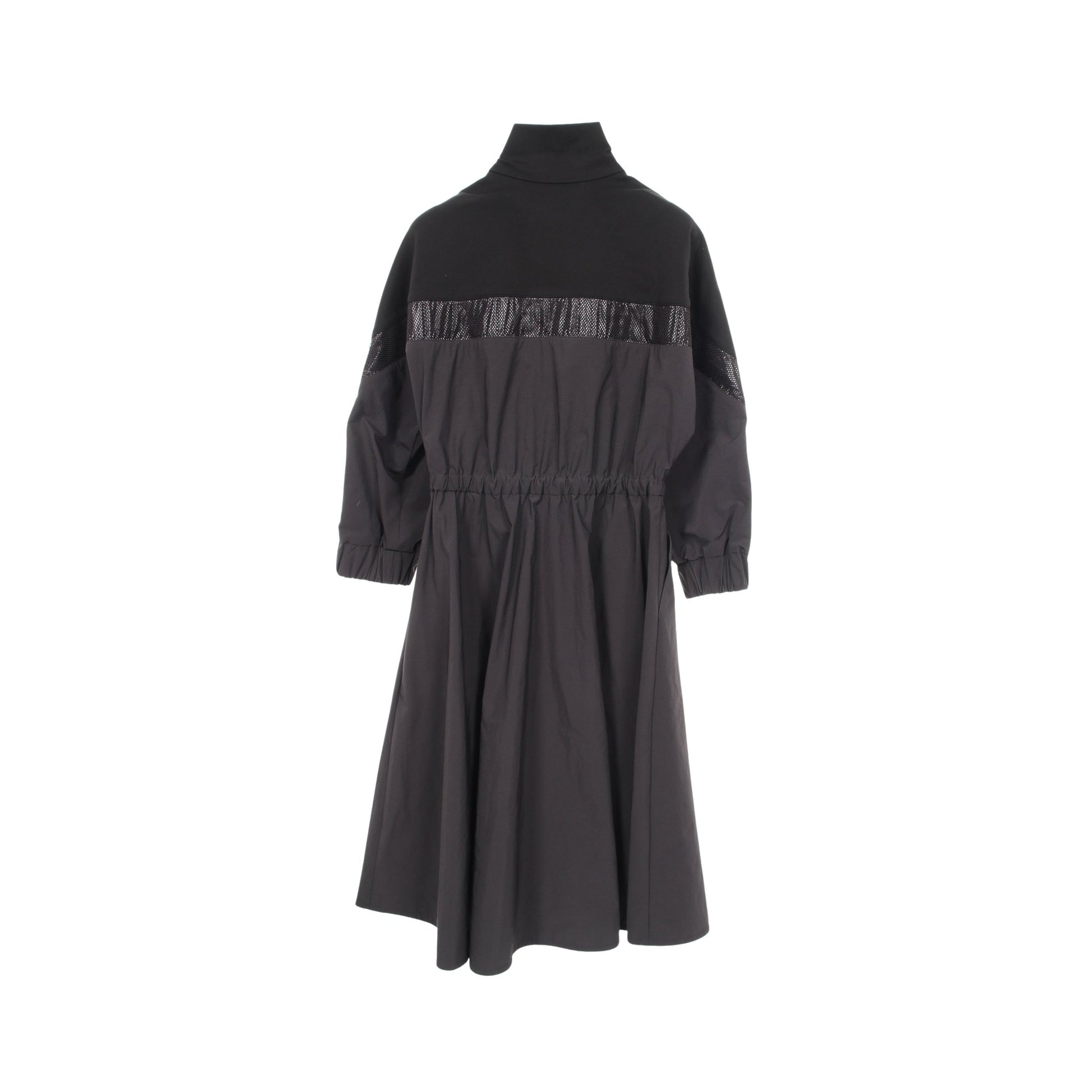 ABITO ワンピース レーヨン ナイロン ブラック モンクレール ワンピース MONCLER