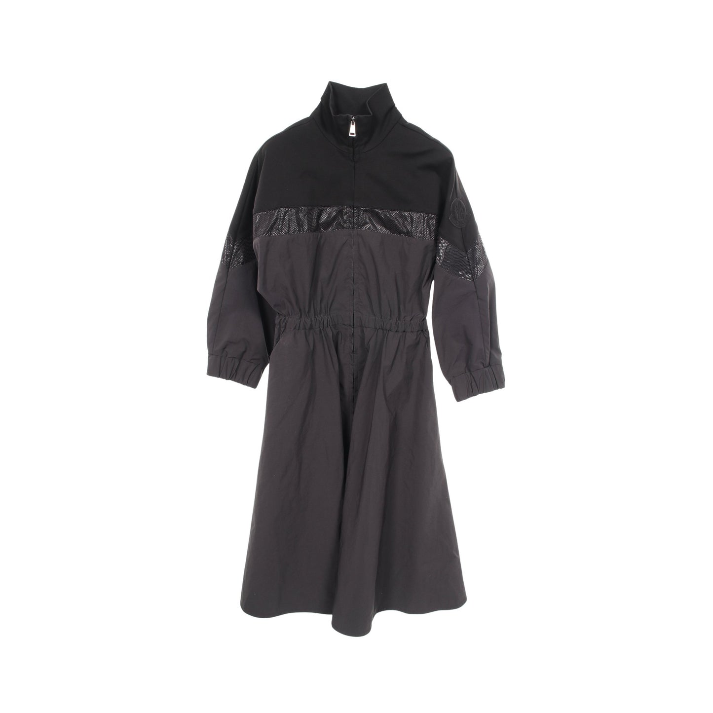 ABITO ワンピース レーヨン ナイロン ブラック モンクレール ワンピース MONCLER