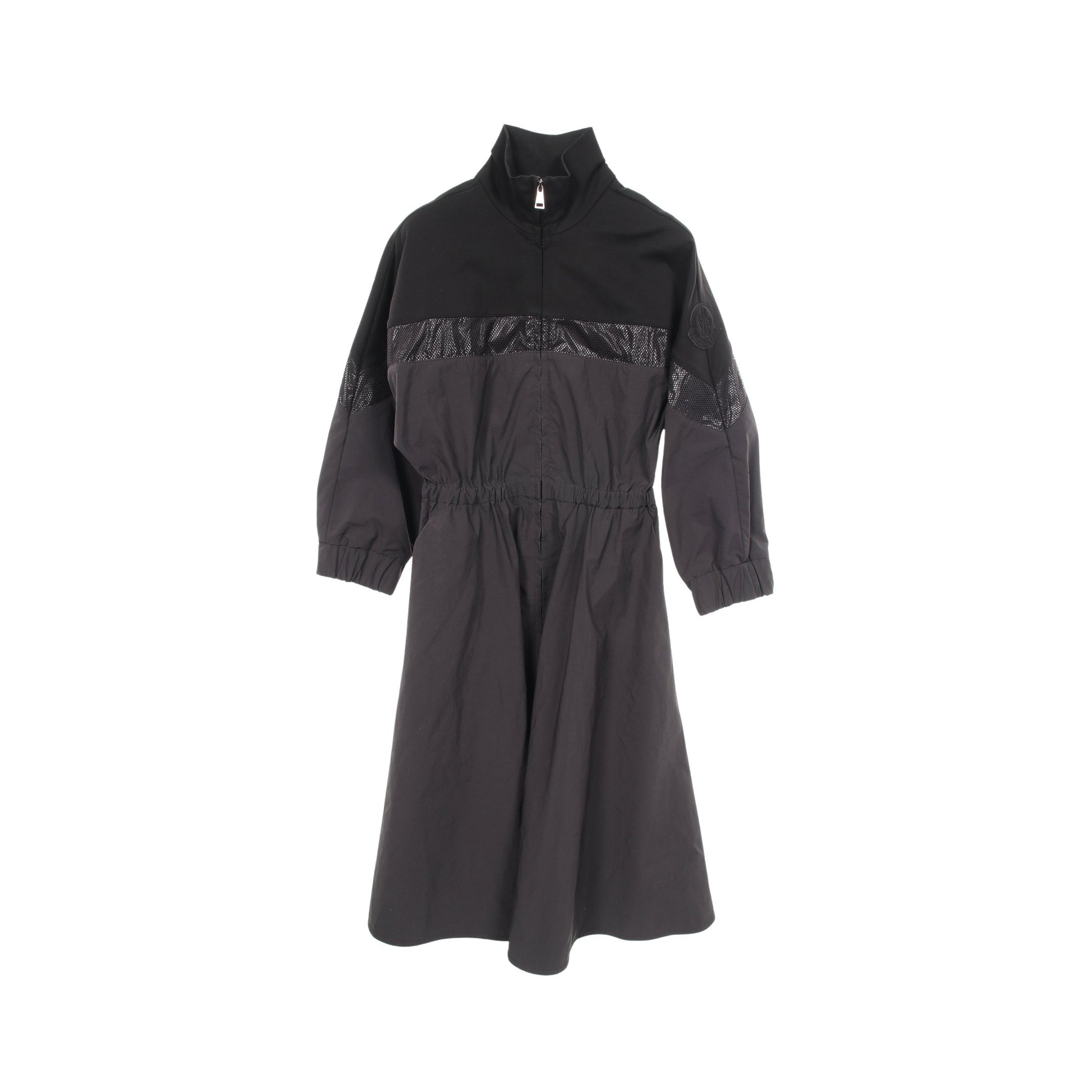ABITO ワンピース レーヨン ナイロン ブラック モンクレール ワンピース MONCLER