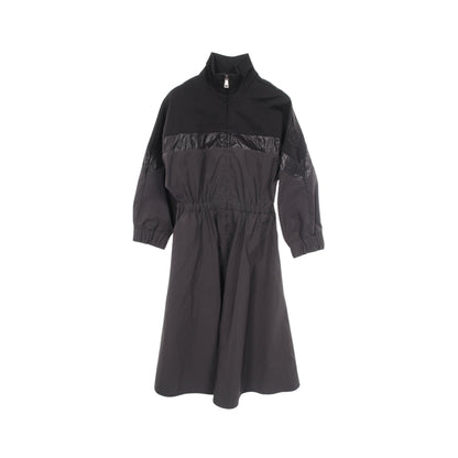 ABITO ワンピース レーヨン ナイロン ブラック モンクレール ワンピース MONCLER