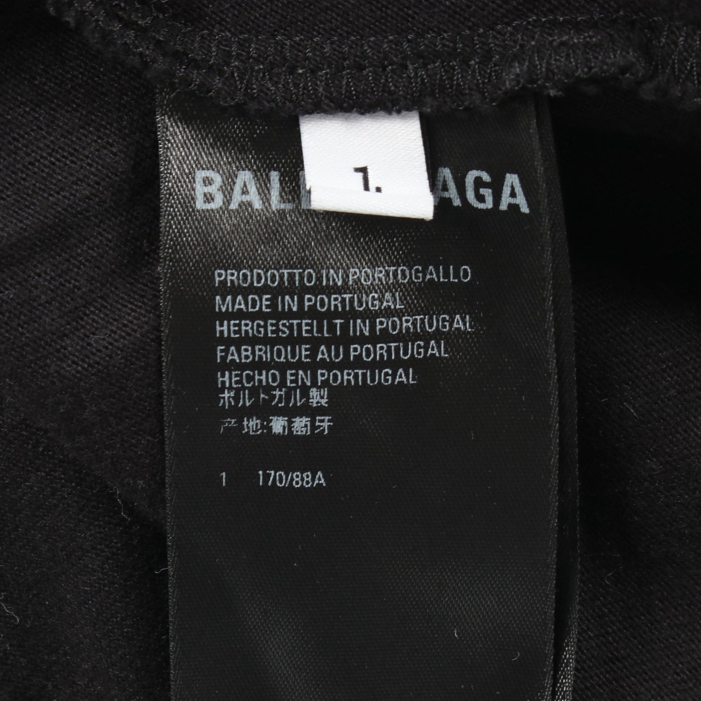 ラインストーン 半袖Tシャツ コットン ブラック バレンシアガ トップス BALENCIAGA