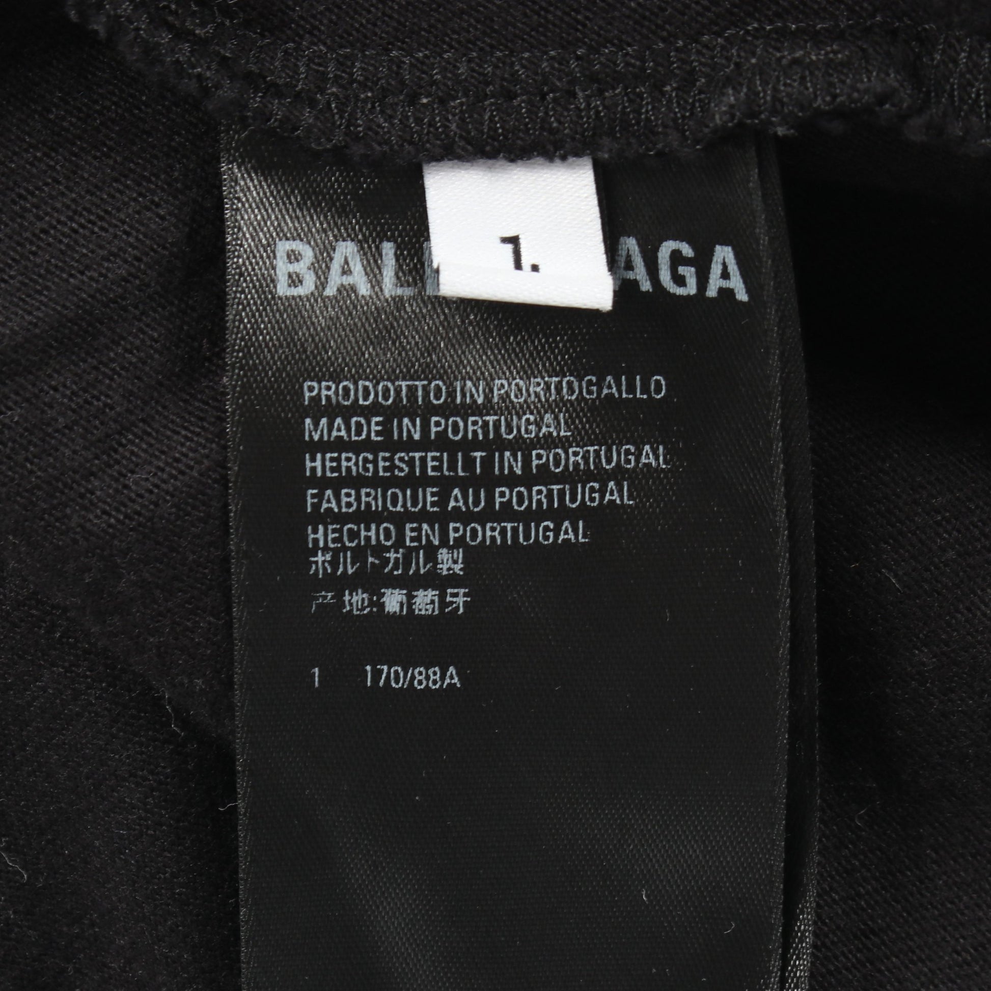 ラインストーン 半袖Tシャツ コットン ブラック バレンシアガ トップス BALENCIAGA