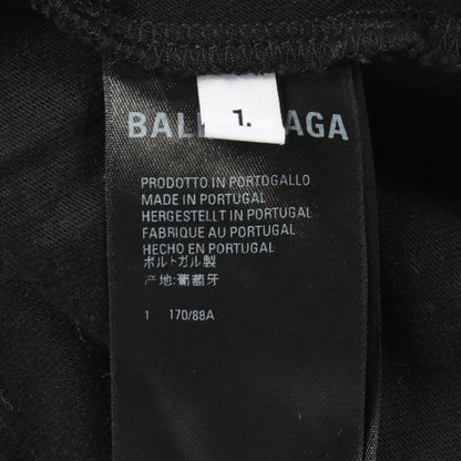 ラインストーン 半袖Tシャツ コットン ブラック バレンシアガ トップス BALENCIAGA