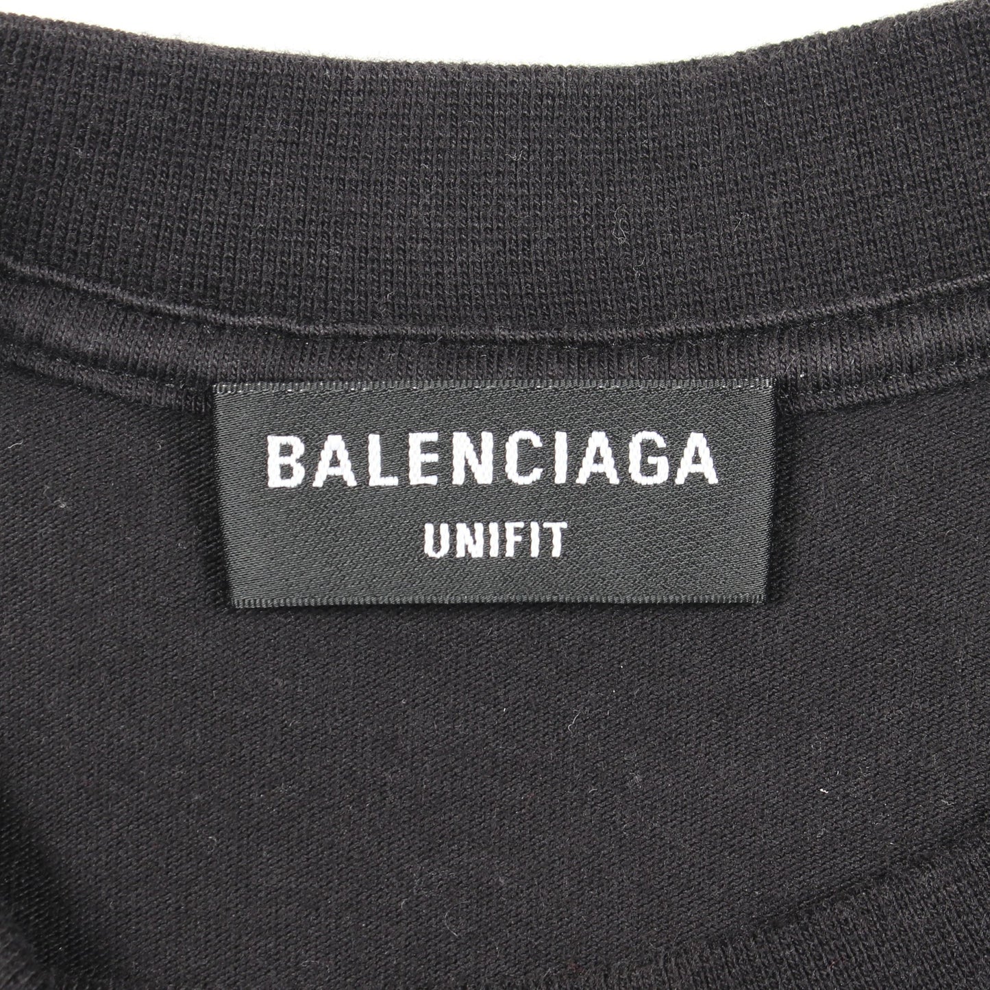 ラインストーン 半袖Tシャツ コットン ブラック バレンシアガ トップス BALENCIAGA