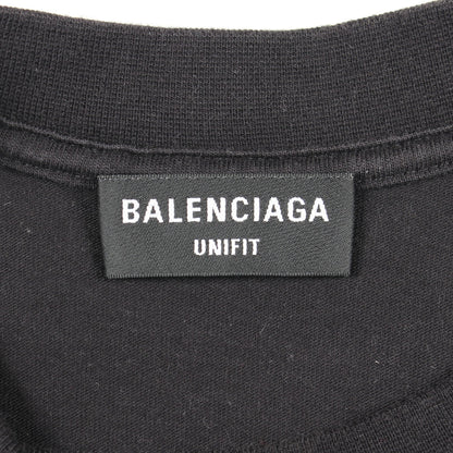 ラインストーン 半袖Tシャツ コットン ブラック バレンシアガ トップス BALENCIAGA