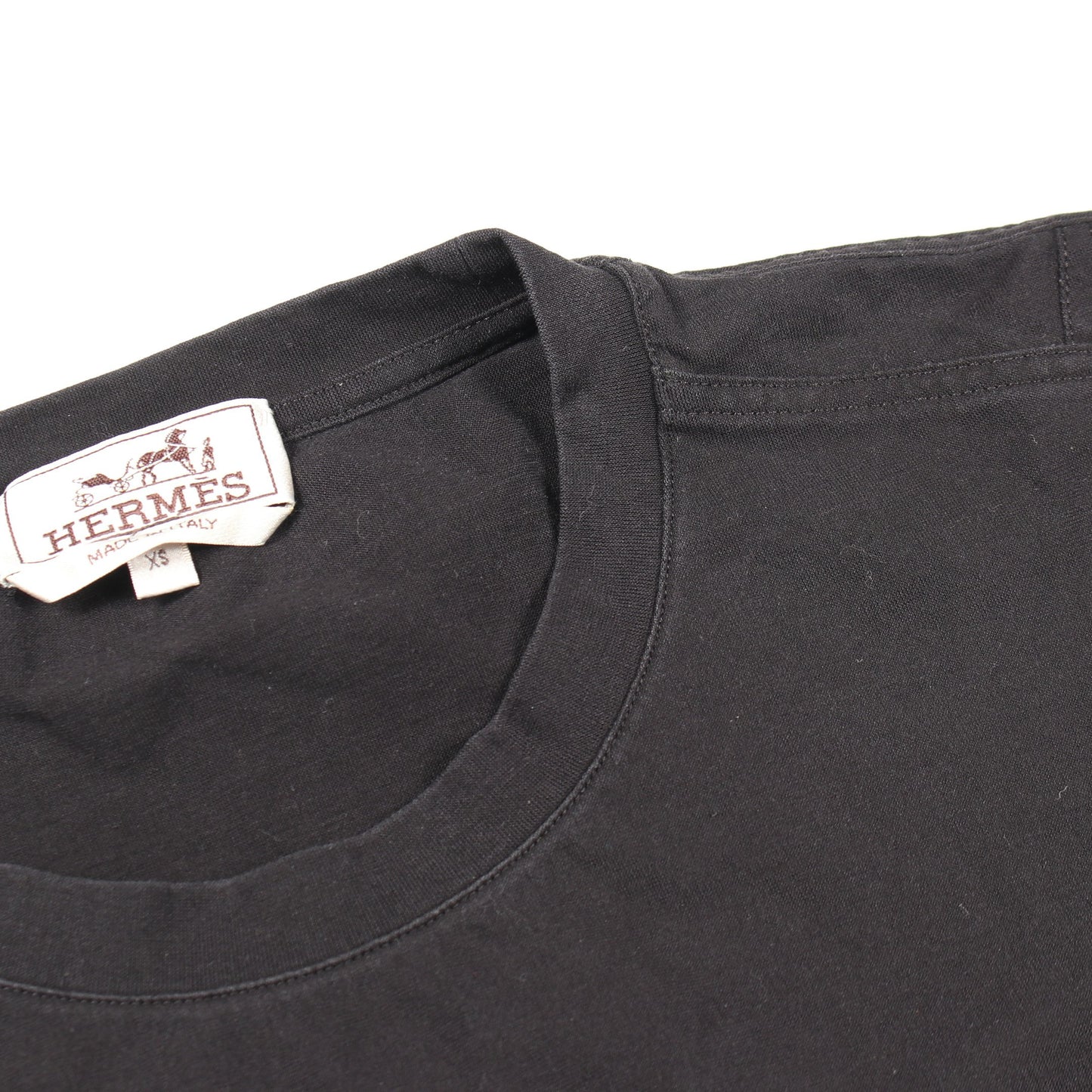 半袖Tシャツ コットン ブラック エルメス