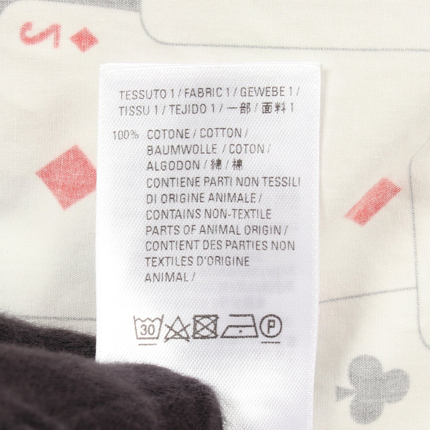 トランプ柄 半袖 シャツ コットン ホワイト ブラック レッド バレンシアガ トップス BALENCIAGA
