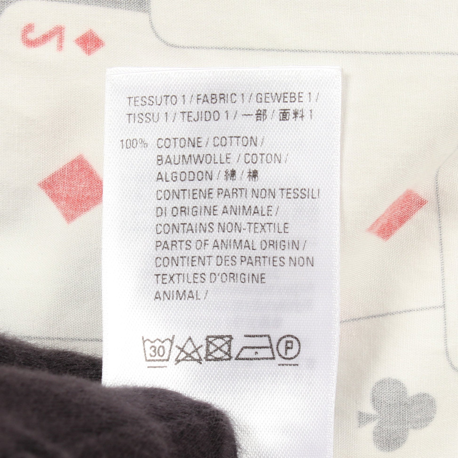 トランプ柄 半袖 シャツ コットン ホワイト ブラック レッド バレンシアガ トップス BALENCIAGA