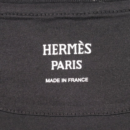 シェーヌダンクル 刺繍 ワンピース コットン ブラック エルメス ワンピース HERMES