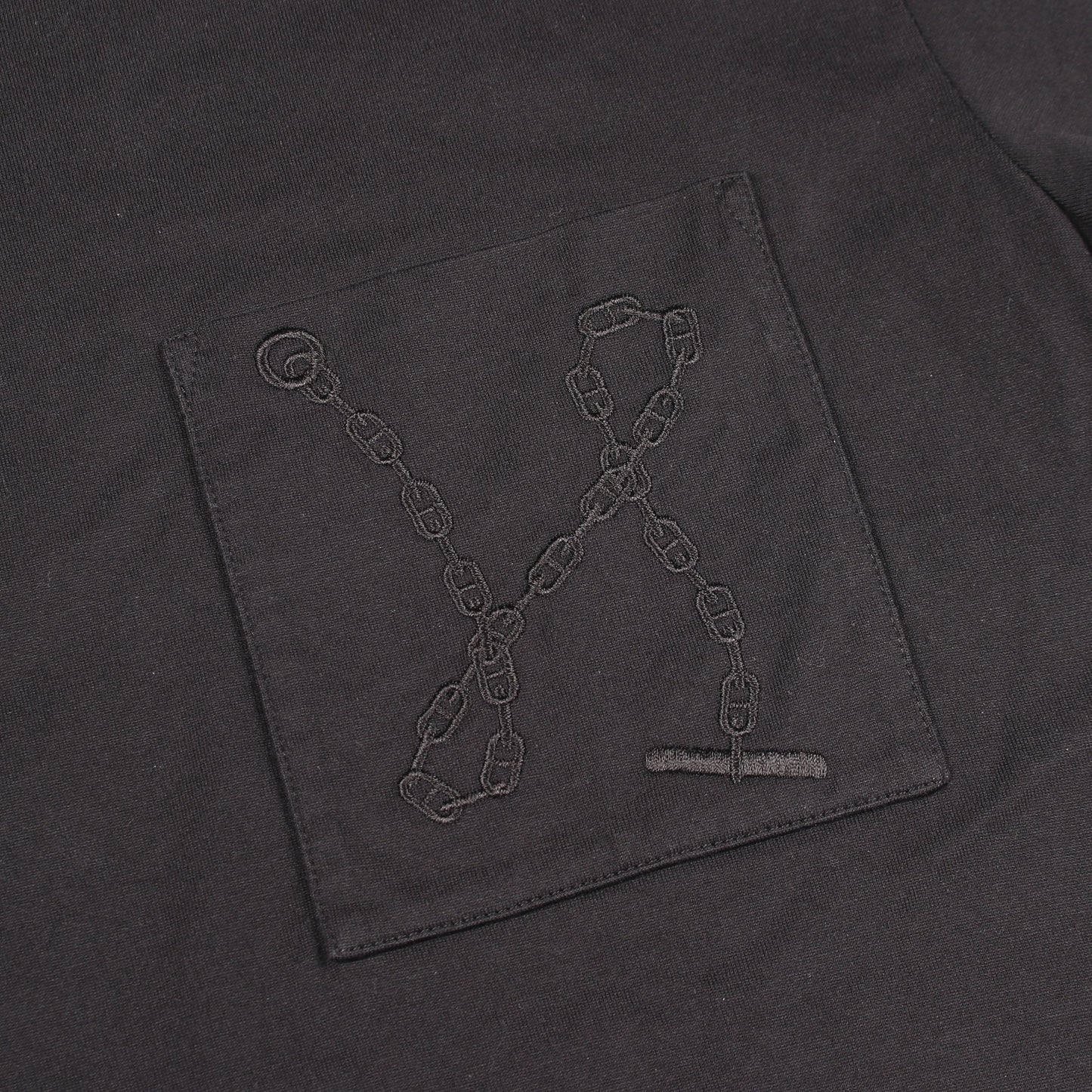 シェーヌダンクル 刺繍 ワンピース コットン ブラック エルメス ワンピース HERMES