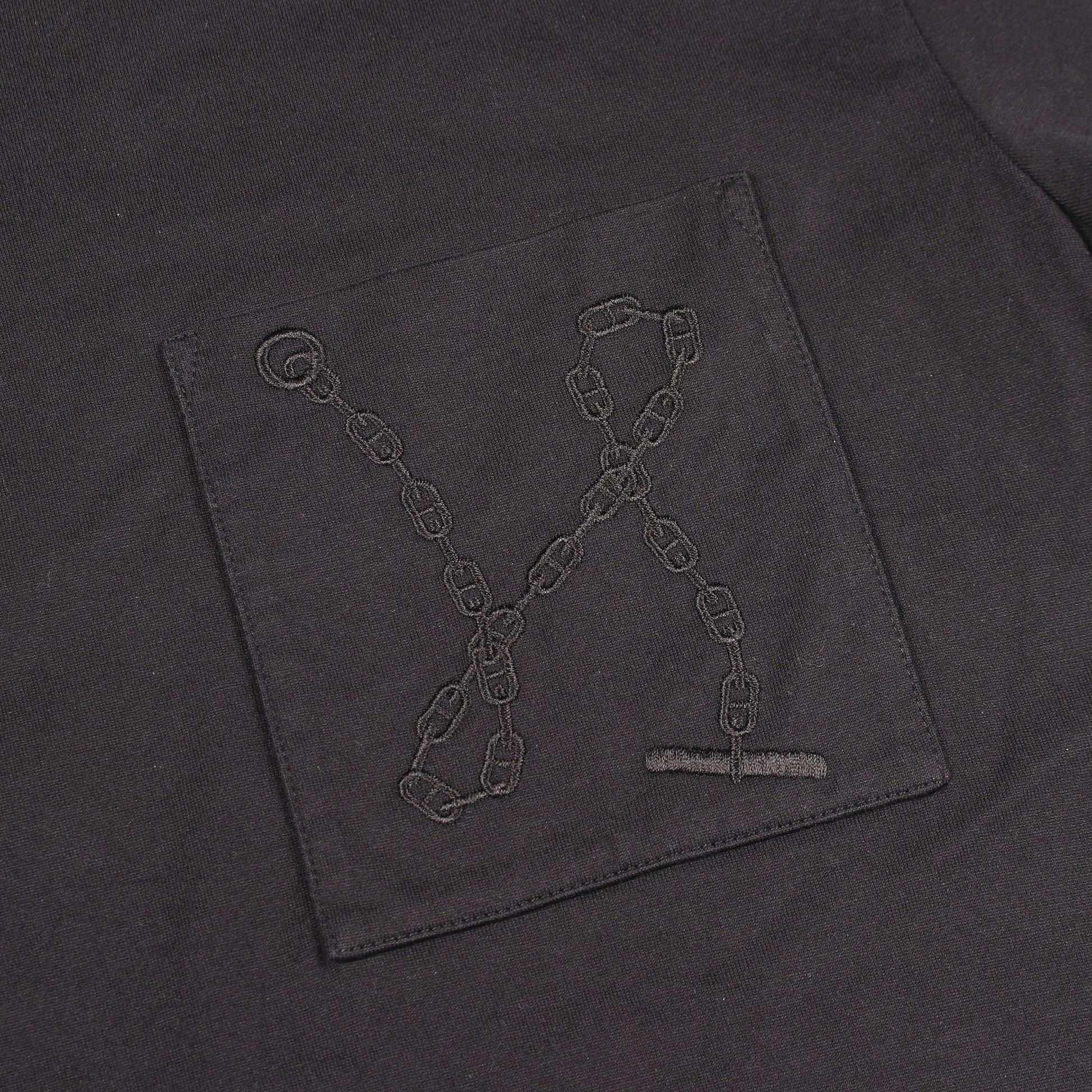 シェーヌダンクル 刺繍 ワンピース コットン ブラック エルメス ワンピース HERMES