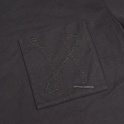 シェーヌダンクル 刺繍 ワンピース コットン ブラック エルメス ワンピース HERMES