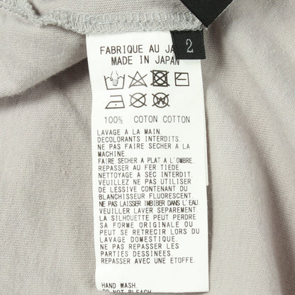 ロゴプリント 半袖Tシャツ コットン グレー ブラック ワイズ トップス Y's