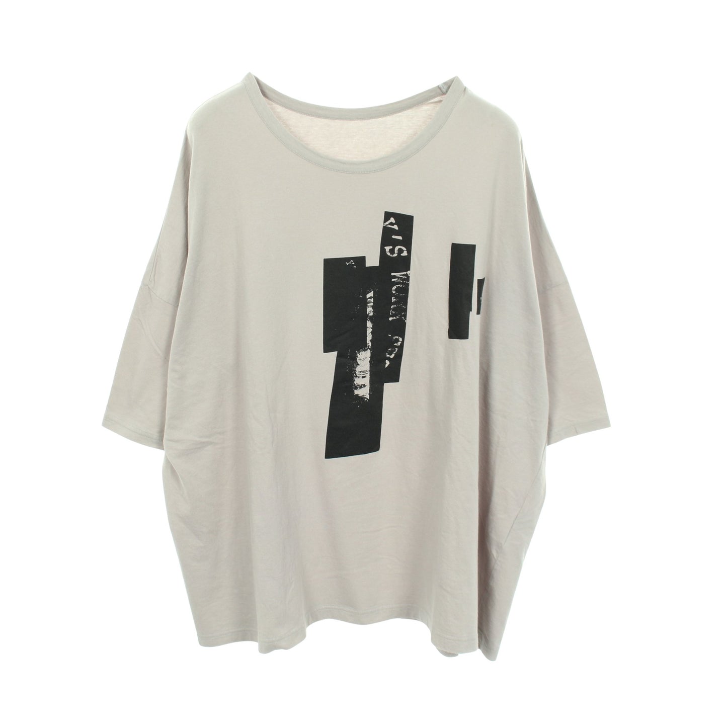 ロゴプリント 半袖Tシャツ コットン グレー ブラック ワイズ トップス Y's