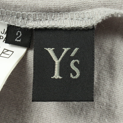 ロゴプリント 半袖Tシャツ コットン グレー ブラック ワイズ トップス Y's