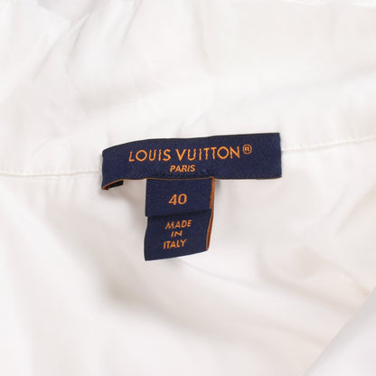 フリル シャツ ブラウス コットン ホワイト ルイヴィトン トップス LOUIS VUITTON