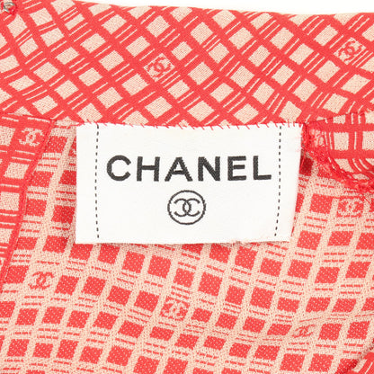 ココマーク 半袖 ワンピース レッドブラウン ベージュ シャネル ワンピース CHANEL