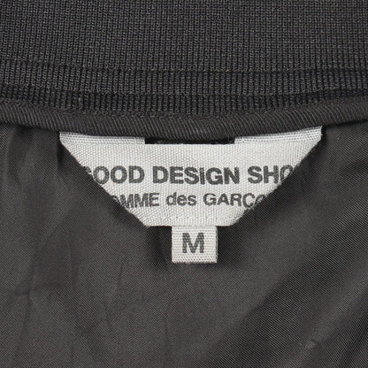 ロゴプリント ショップ コート キュプラ ブラック ブルー ホワイト コムデギャルソン アウター Comme des Garcons