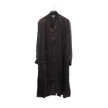 ロゴプリント ショップ コート キュプラ ブラック ブルー ホワイト コムデギャルソン アウター Comme des Garcons