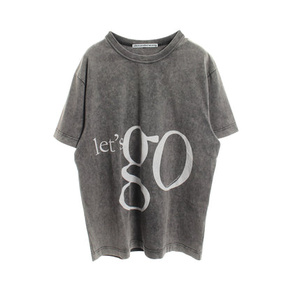 ロゴプリント 半袖Tシャツ コットン グレー アレキサンダーワン