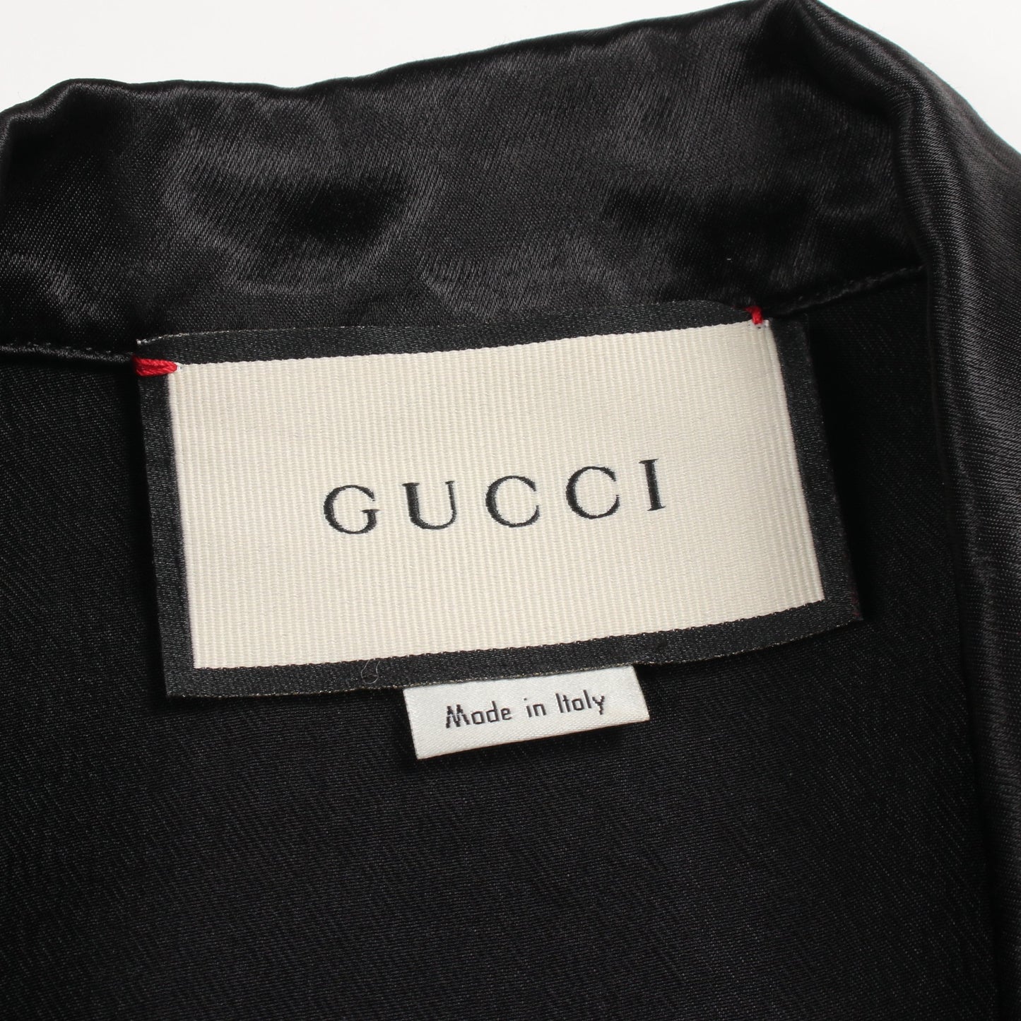 ロゴテープ オープンカラー 半袖 シャツ ブラック グッチ トップス GUCCI