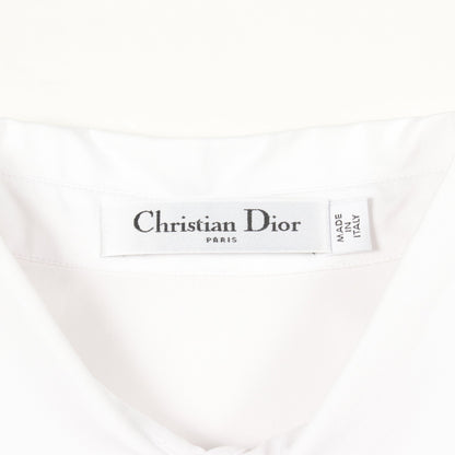 BEE刺繍 シャツ コットン ホワイト クリスチャンディオール トップス Christian Dior
