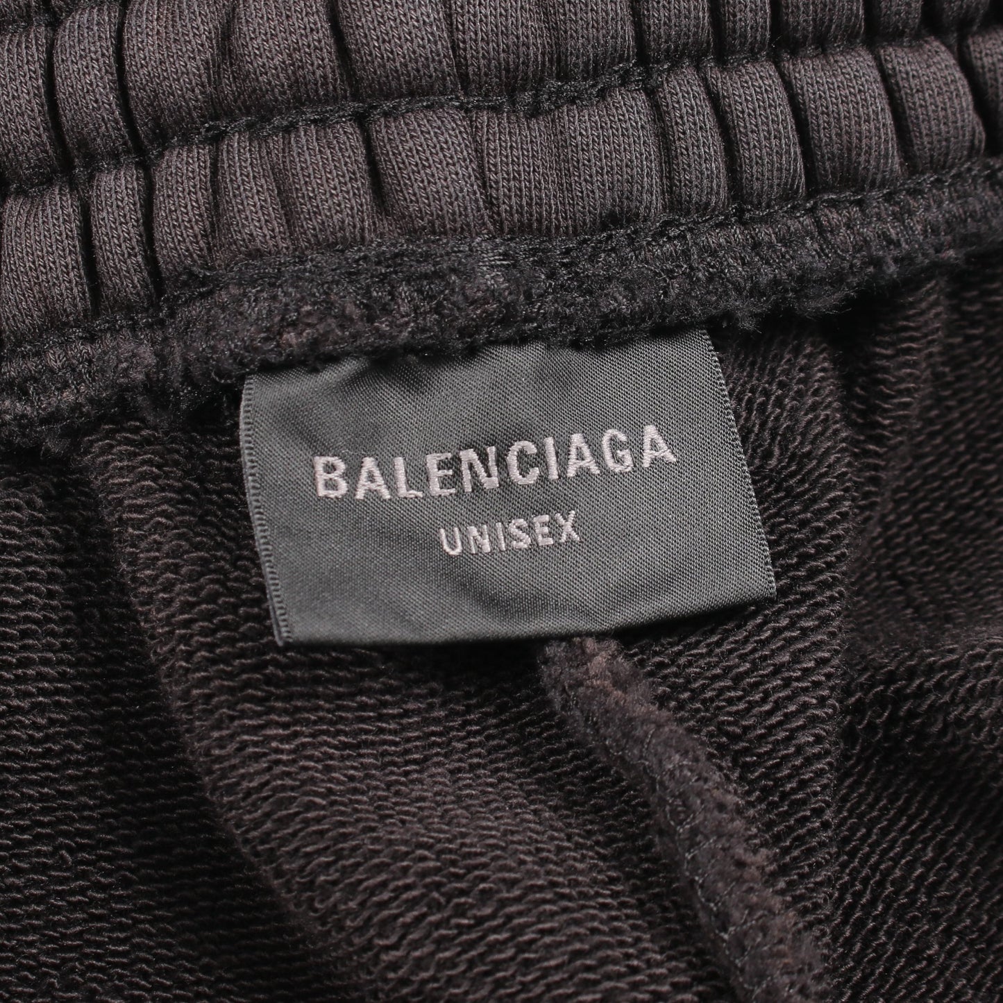 バギー スウェットパンツ コットン ブラック バレンシアガ ボトムス BALENCIAGA