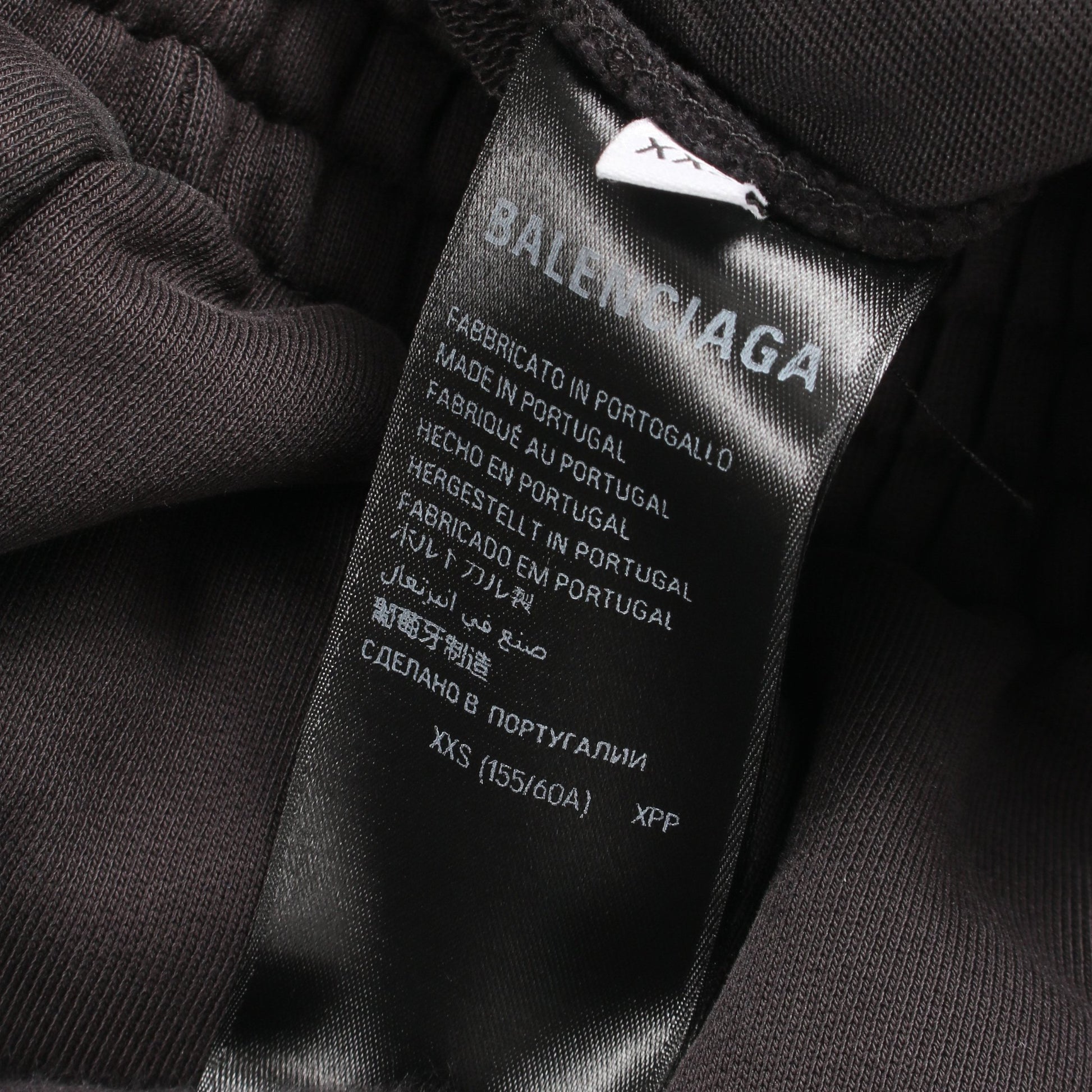 バギー スウェットパンツ コットン ブラック バレンシアガ ボトムス BALENCIAGA