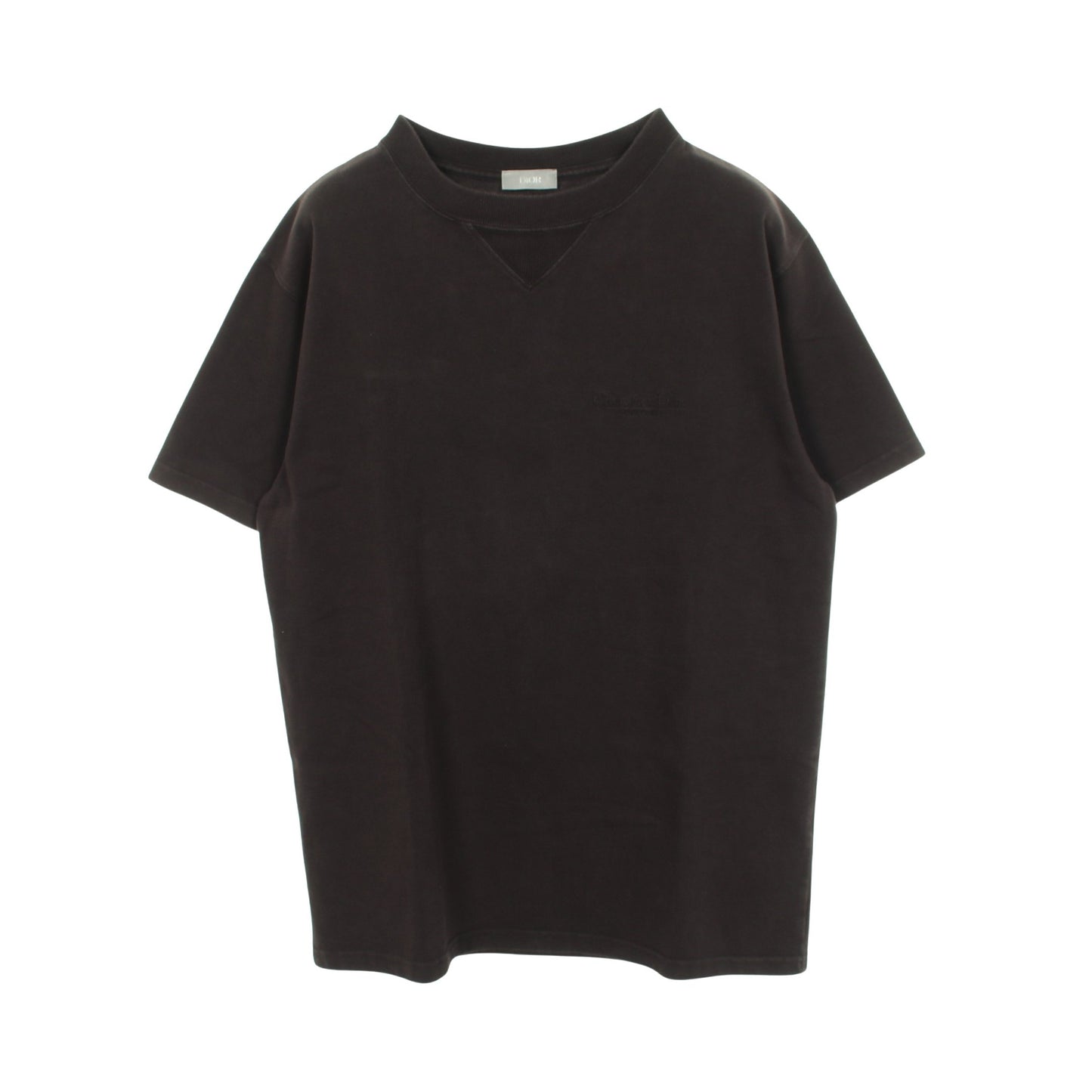 ロゴ刺繍 半袖Tシャツ コットン ブラック クリスチャンディオール トップス Christian Dior