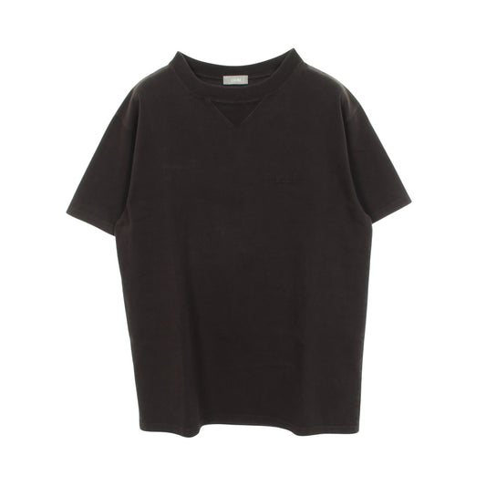 ロゴ刺繍 半袖Tシャツ コットン ブラック クリスチャンディオール トップス Christian Dior