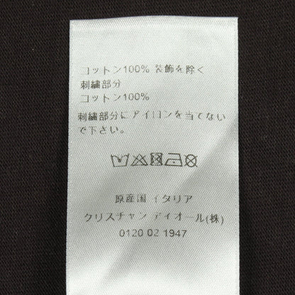 ロゴ刺繍 半袖Tシャツ コットン ブラック クリスチャンディオール トップス Christian Dior