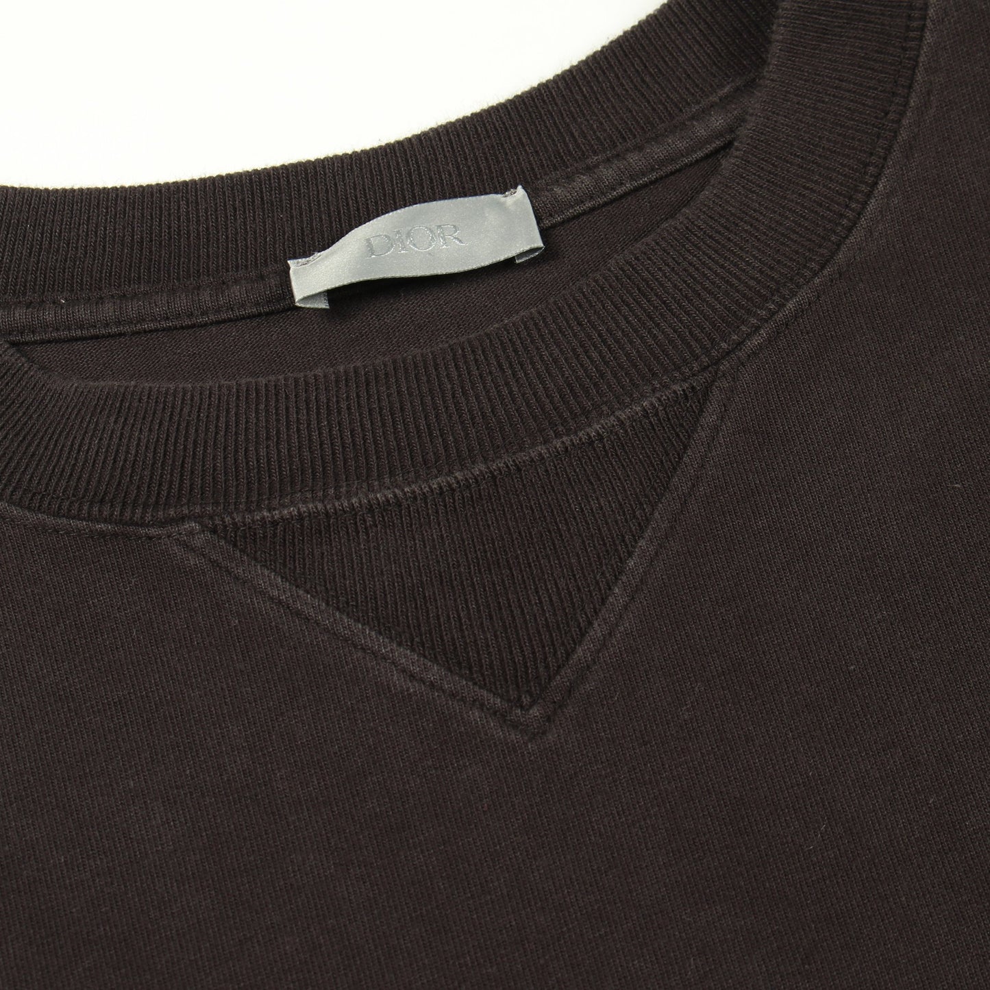 ロゴ刺繍 半袖Tシャツ コットン ブラック クリスチャンディオール トップス Christian Dior