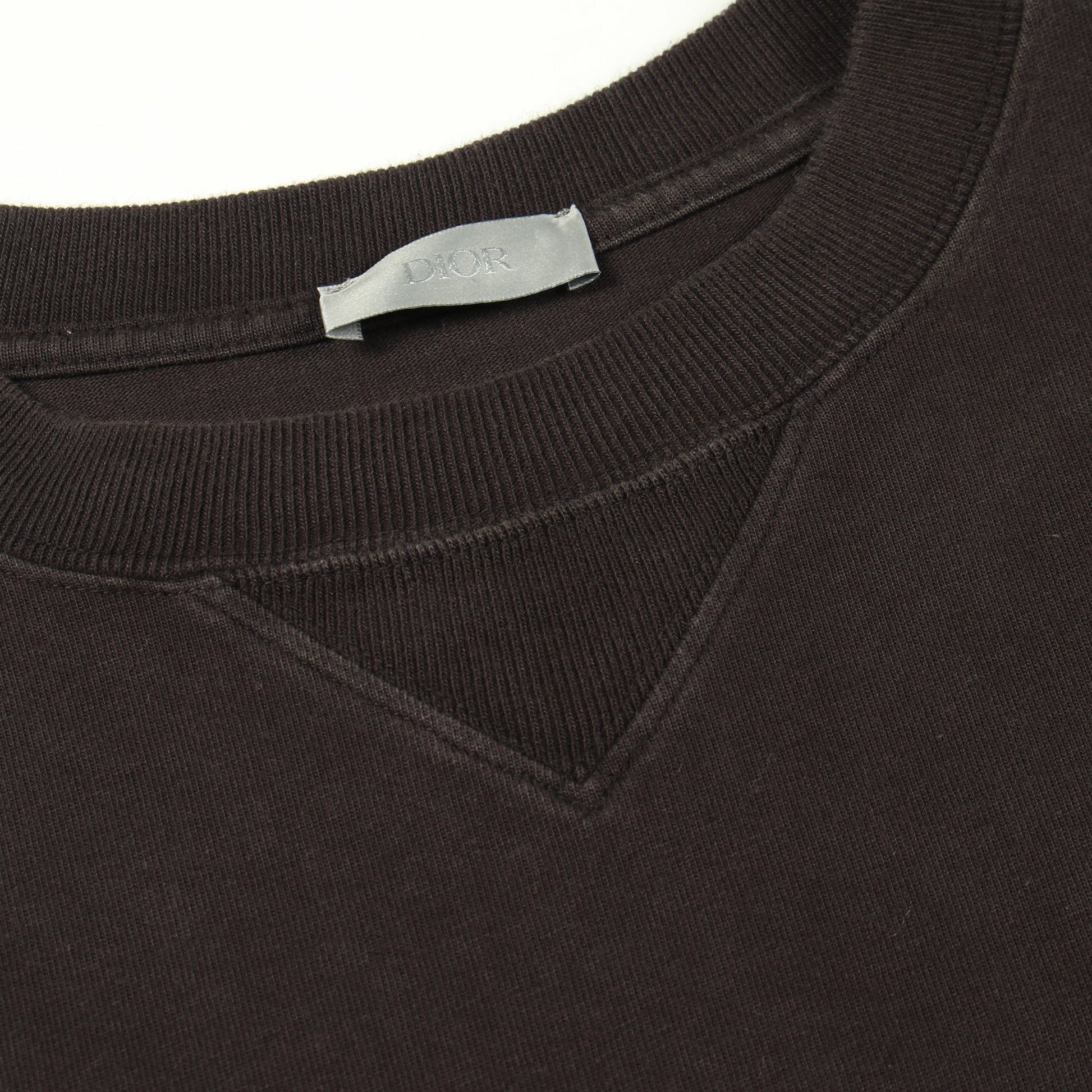 ロゴ刺繍 半袖Tシャツ コットン ブラック クリスチャンディオール トップス Christian Dior