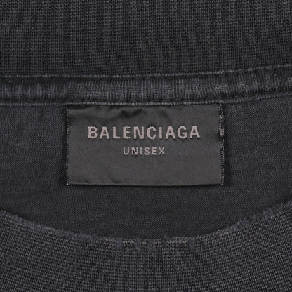 TUBULAR ダメージ加工 半袖Tシャツ コットン ダークグレー バレンシアガ トップス BALENCIAGA
