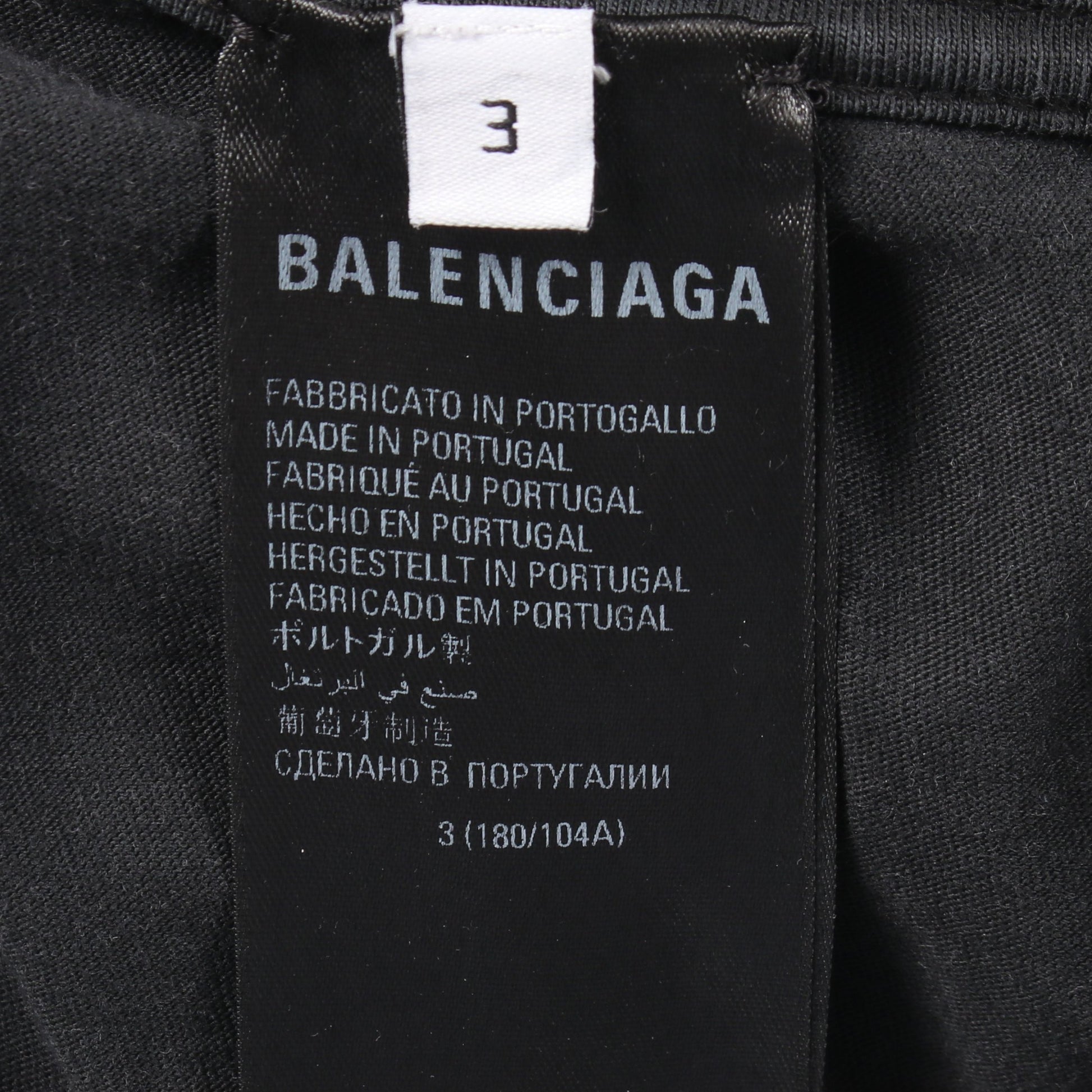 TUBULAR ダメージ加工 半袖Tシャツ コットン ダークグレー バレンシアガ トップス BALENCIAGA