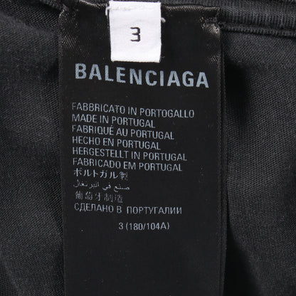 TUBULAR ダメージ加工 半袖Tシャツ コットン ダークグレー バレンシアガ トップス BALENCIAGA