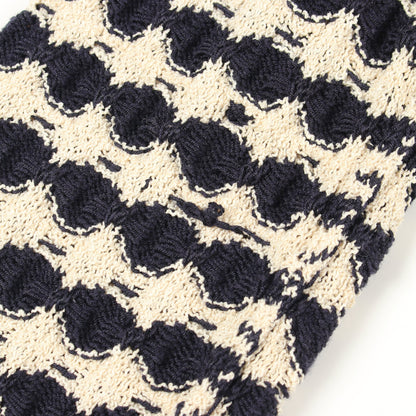 ココマークボタン カーディガン レーヨン コットン シルク ベージュ ネイビー シャネル トップス CHANEL