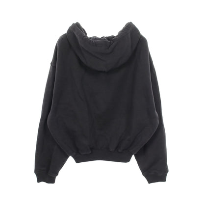 レインボーロゴ プルオーバーパーカー コットン ブラック バレンシアガ トップス BALENCIAGA