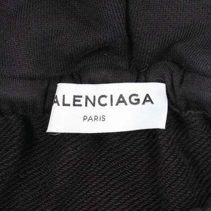 レインボーロゴ プルオーバーパーカー コットン ブラック バレンシアガ トップス BALENCIAGA