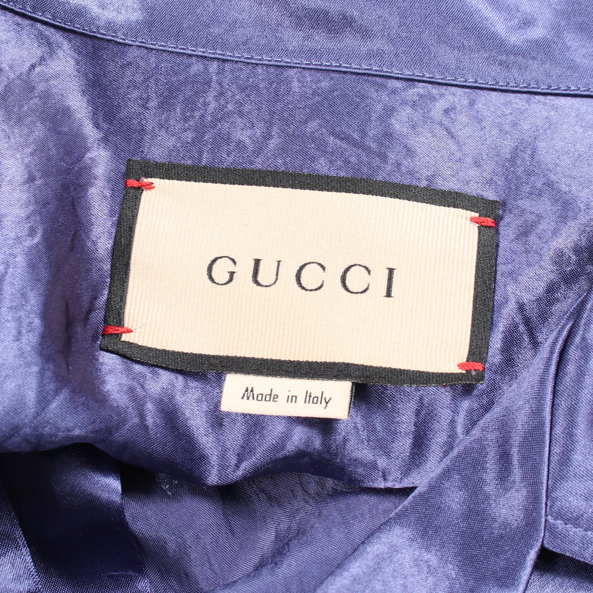 インターロッキングG 半袖 シャツ ブルー ベージュ グッチ トップス GUCCI